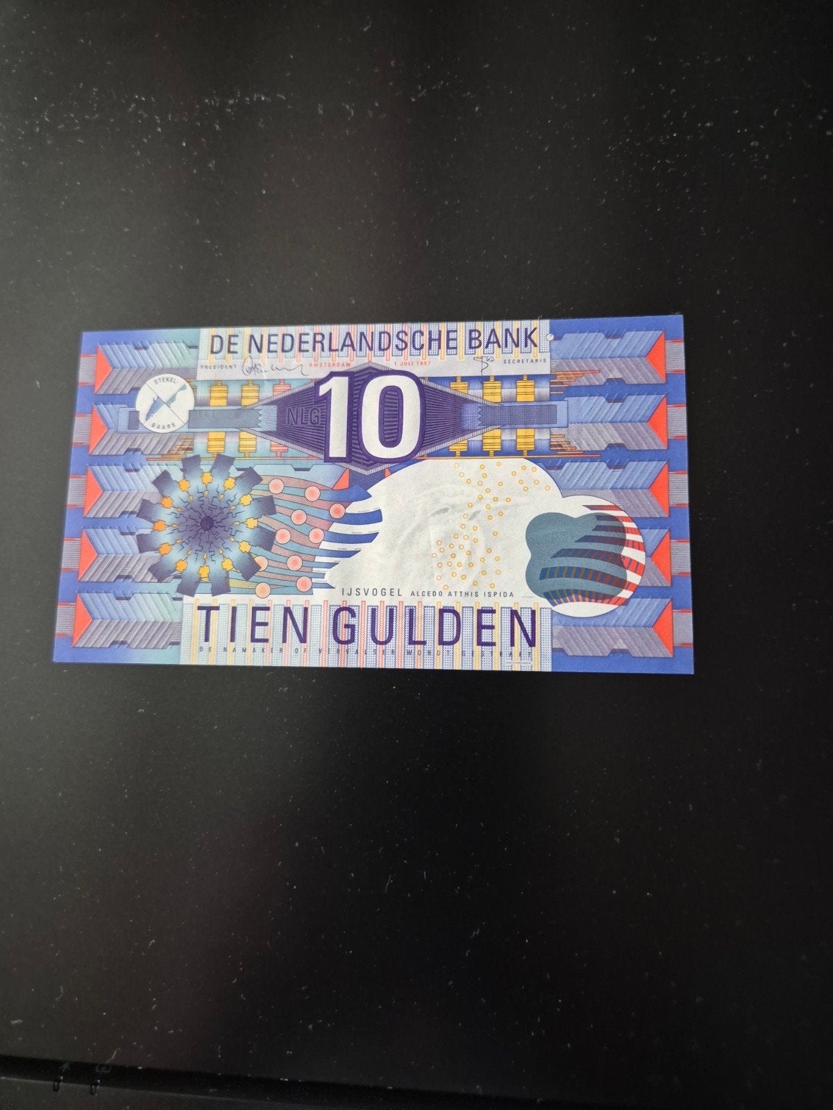 10 gulden biljet ijsvogel zeer fraai, Postzegels en Munten, Bankbiljetten | Nederland, Ophalen of Verzenden, 10 gulden