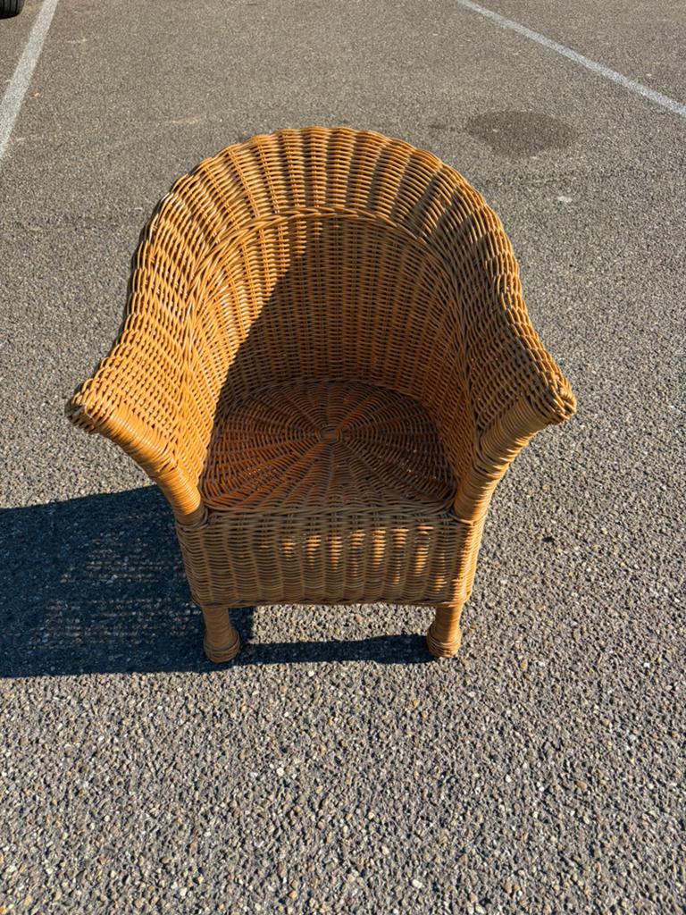 Rieten stoeltje, Kinderen en Baby's, Kinderkamer | Tafels en Stoelen, Ophalen, Zo goed als nieuw, Stoel(en)