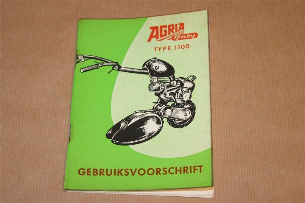 Oude handleiding - Agria tuinmachine - Circa 1965, Ophalen of Verzenden, Gelezen, Bouwkunde