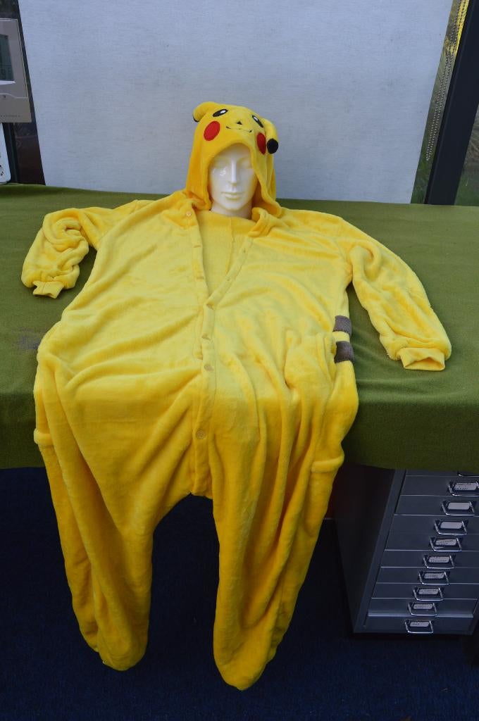Pokemon Onesie Volwassen, Pikachu Onesie Unisex, Huispak fle, Ophalen of Verzenden, Zo goed als nieuw, Maat 56/58 (XL), Pokemon