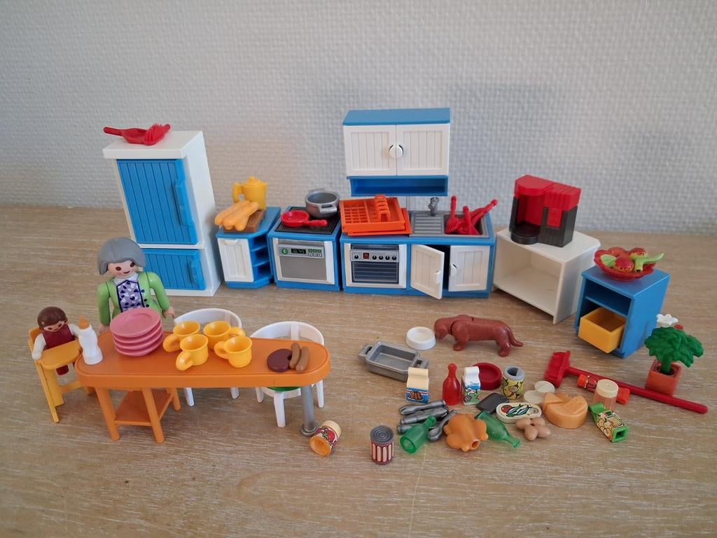 Playmobil complete keukeninrichting setnr 5329, Ophalen of Verzenden, Zo goed als nieuw, Complete set
