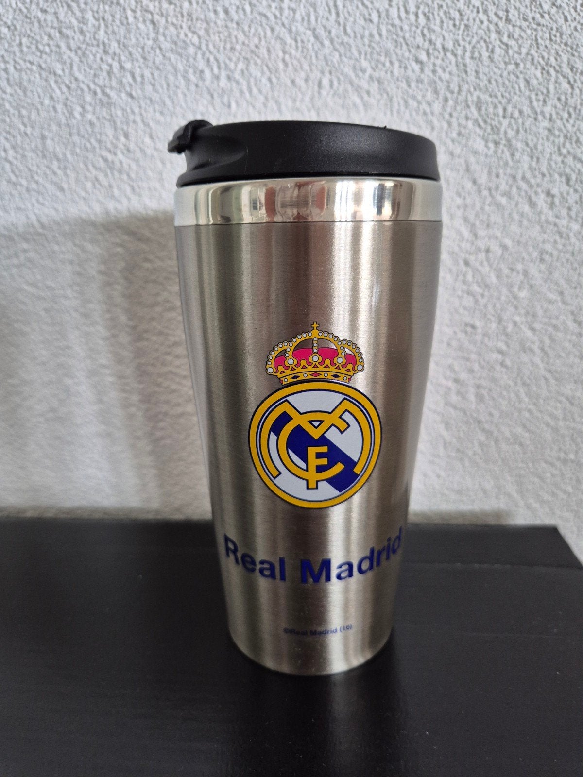 Travel mug Real Madrid, Ophalen of Verzenden, Zo goed als nieuw
