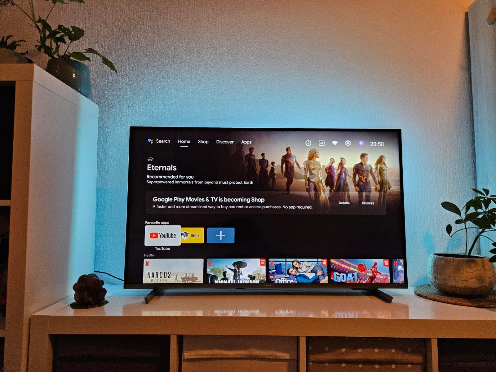 Philips 43" 4K Ambilight TV (43PUS7906/12), Philips, LED, 50 Hz, Ophalen of Verzenden