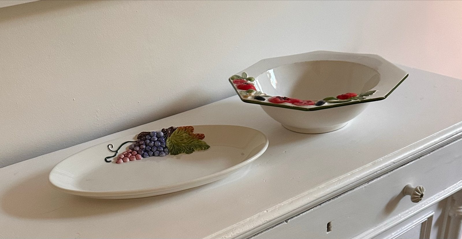 Italiaanse schaal en kom Made In Italy, Ophalen of Verzenden