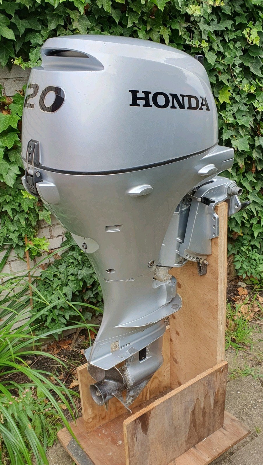Honda BF20D buitenboordmotor - loop of sloop, Ophalen, 10 tot 30 pk, Gebruikt, Elektrische start