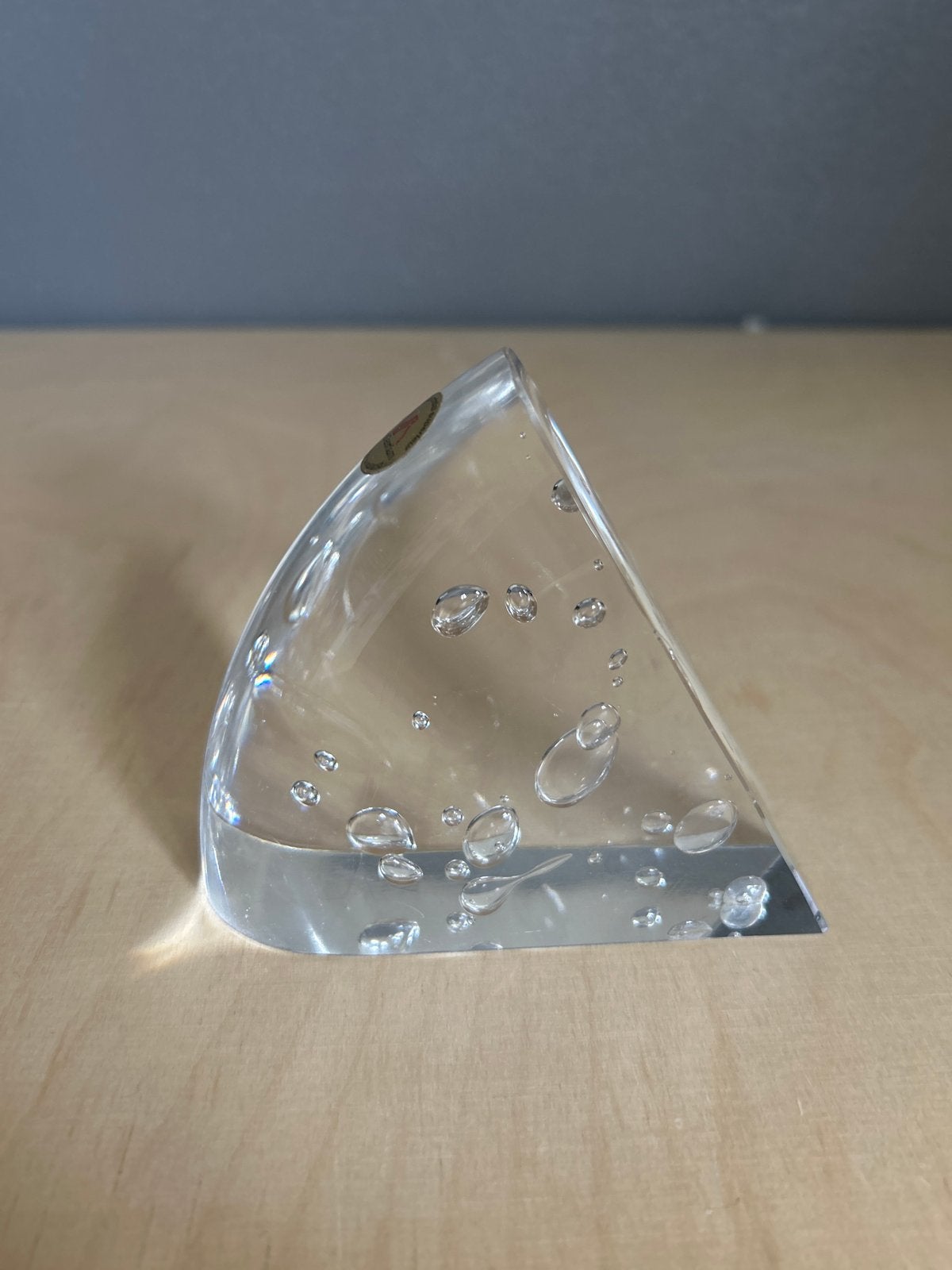 Royal Leerdam Kristallen Brie Kaasvorm met Luchtbellen, Ophalen of Verzenden, Nieuw, Glas