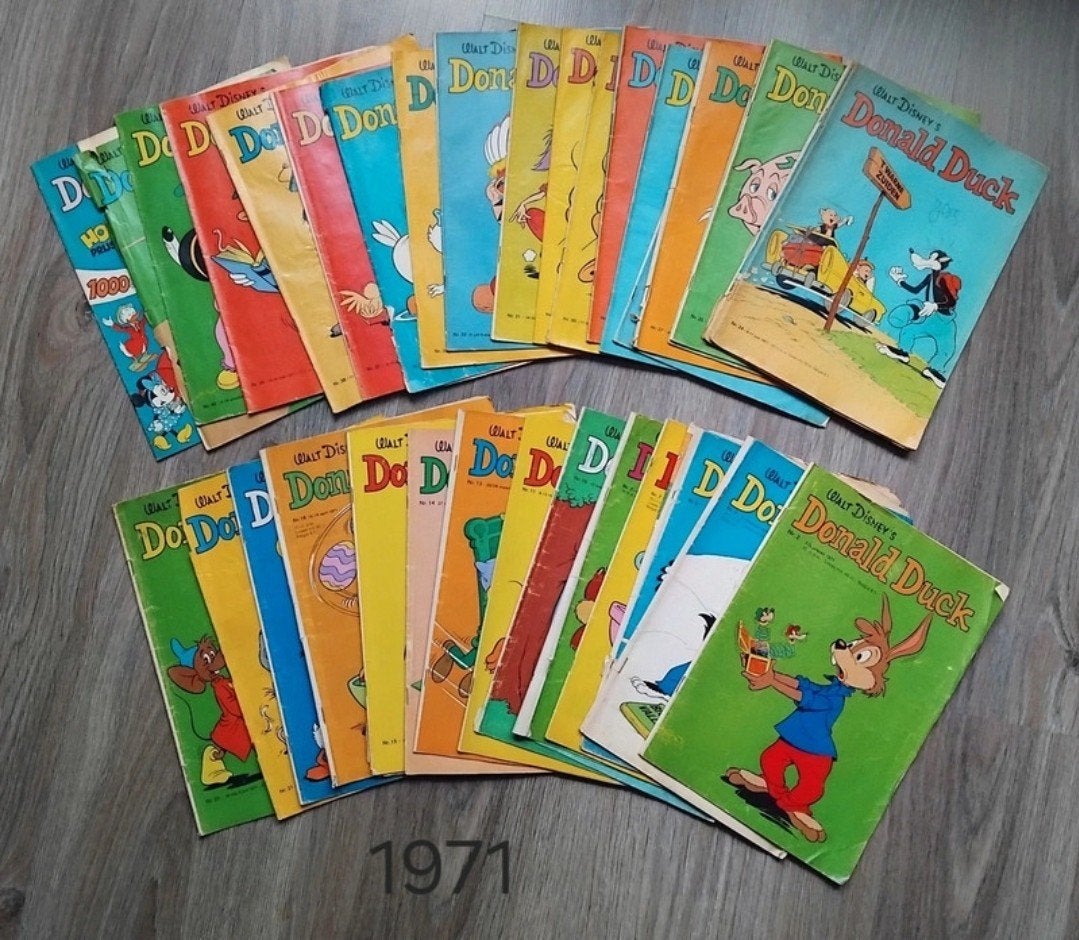 Donald Duck stripboeken uit 1971, Boeken, Meerdere stripboeken, Ophalen of Verzenden, Gelezen