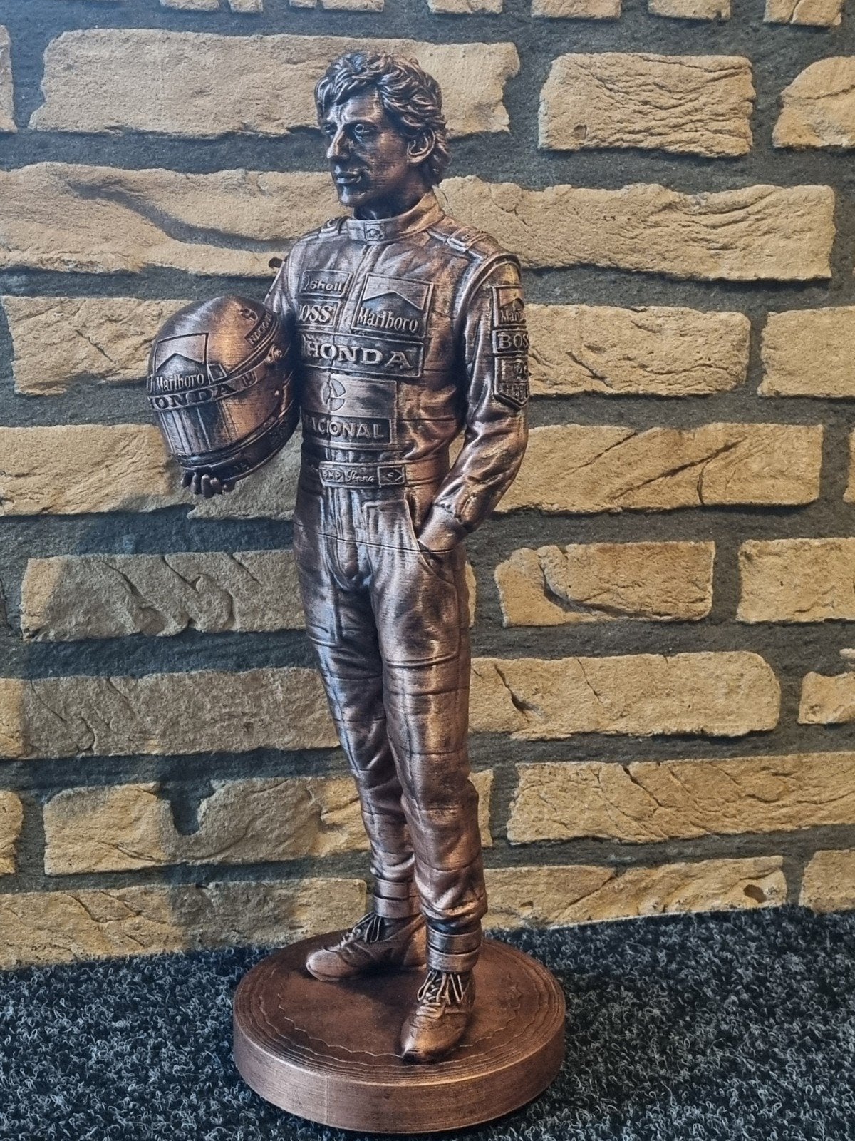 Uniek Ayrton Senna Standbeeld - Formule 1 Legende, Verzamelen, Ophalen of Verzenden, Nieuw, Formule 1