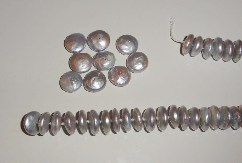 Parels Grijs Coins, Ophalen of Verzenden, Nieuw, Kraal