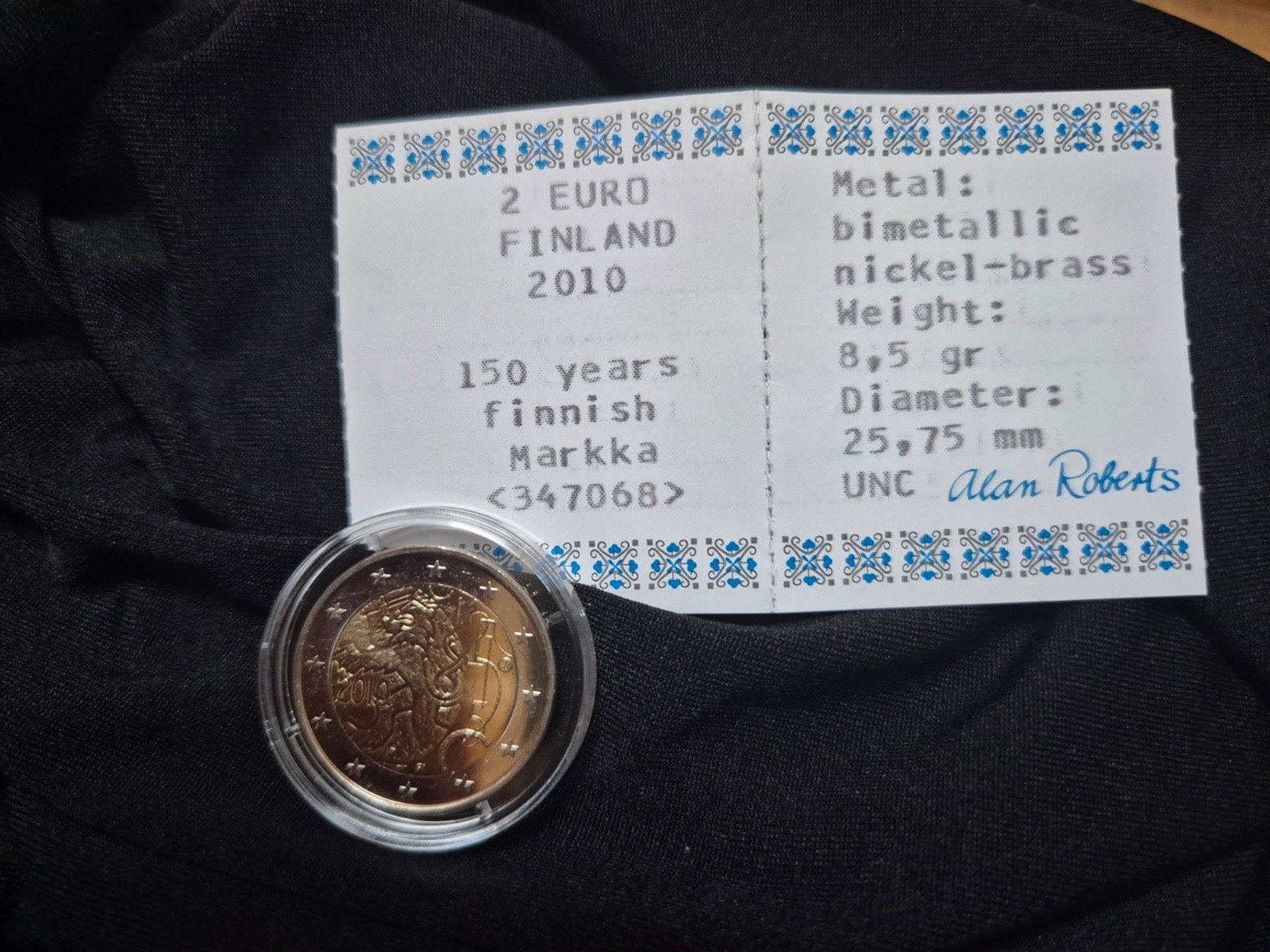 Finland €2 2010 150 jaar Finse markka, Ophalen of Verzenden, Finland