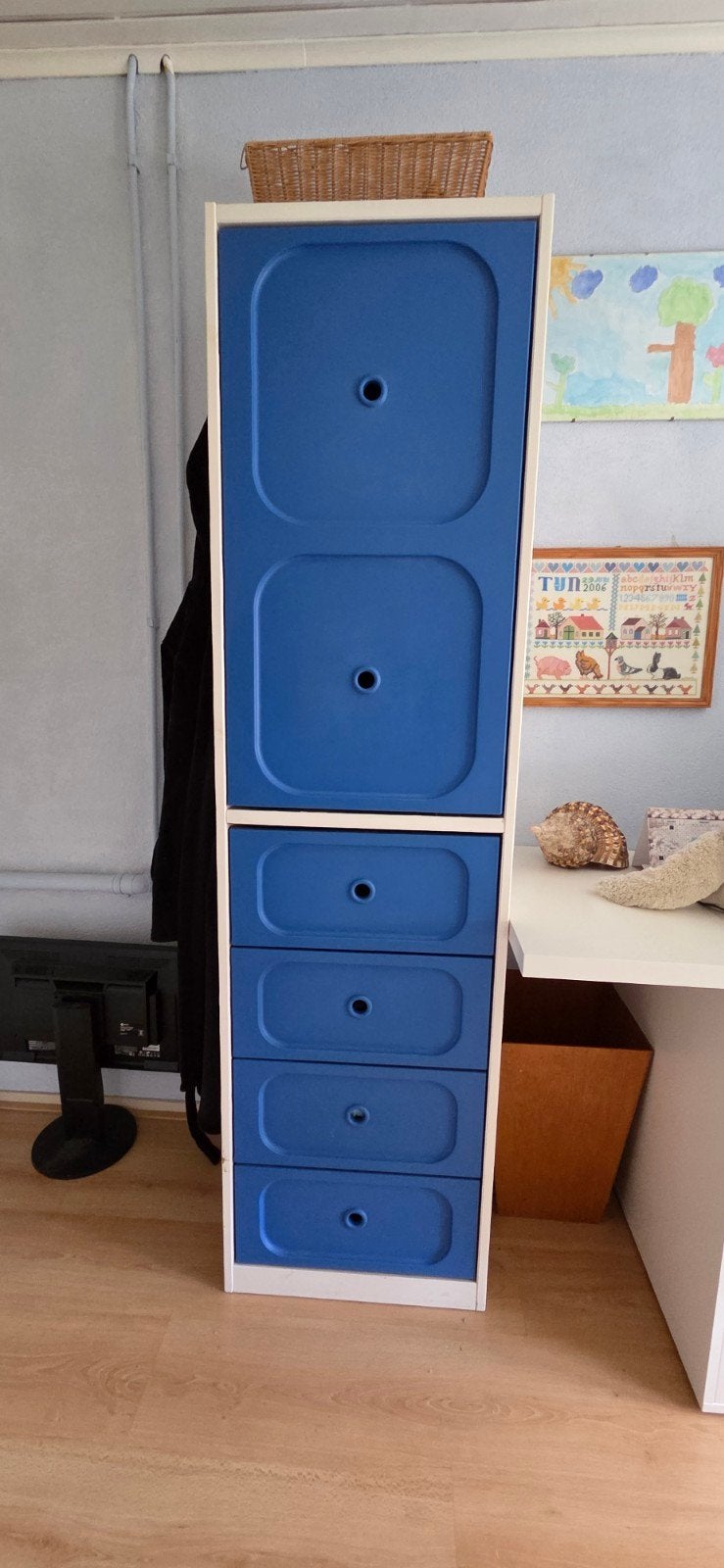 2x Ikea Småstad kinderkast blauw, Ophalen, 105 cm of meer, Zo goed als nieuw, Minder dan 50 cm