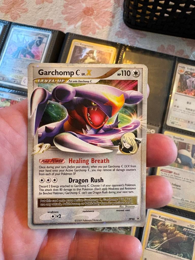 Garchomp c lv x, Ophalen of Verzenden, Zo goed als nieuw, Meerdere kaarten, Foil