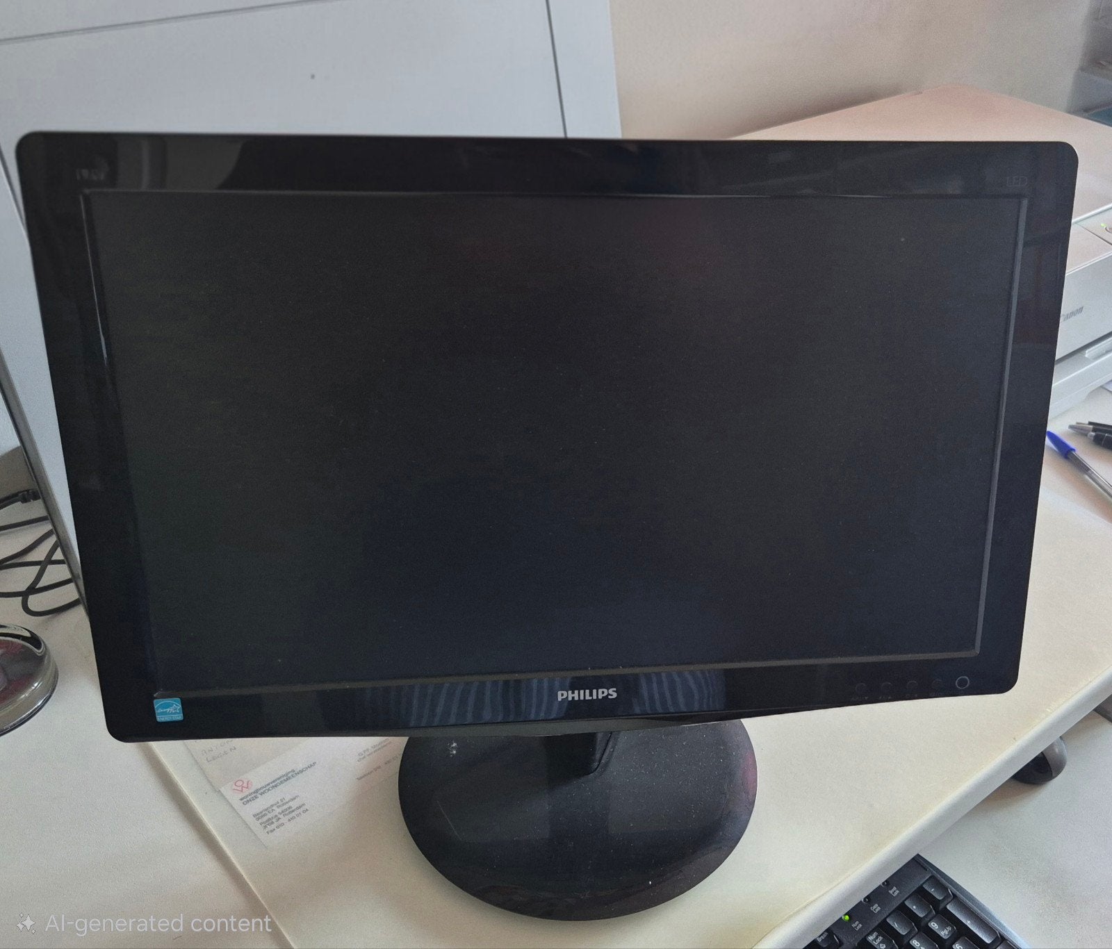 Philips 196V3LSB/00 LED Monitor - 18.5 inch, Philips, Full HD, Ophalen of Verzenden, Zo goed als nieuw