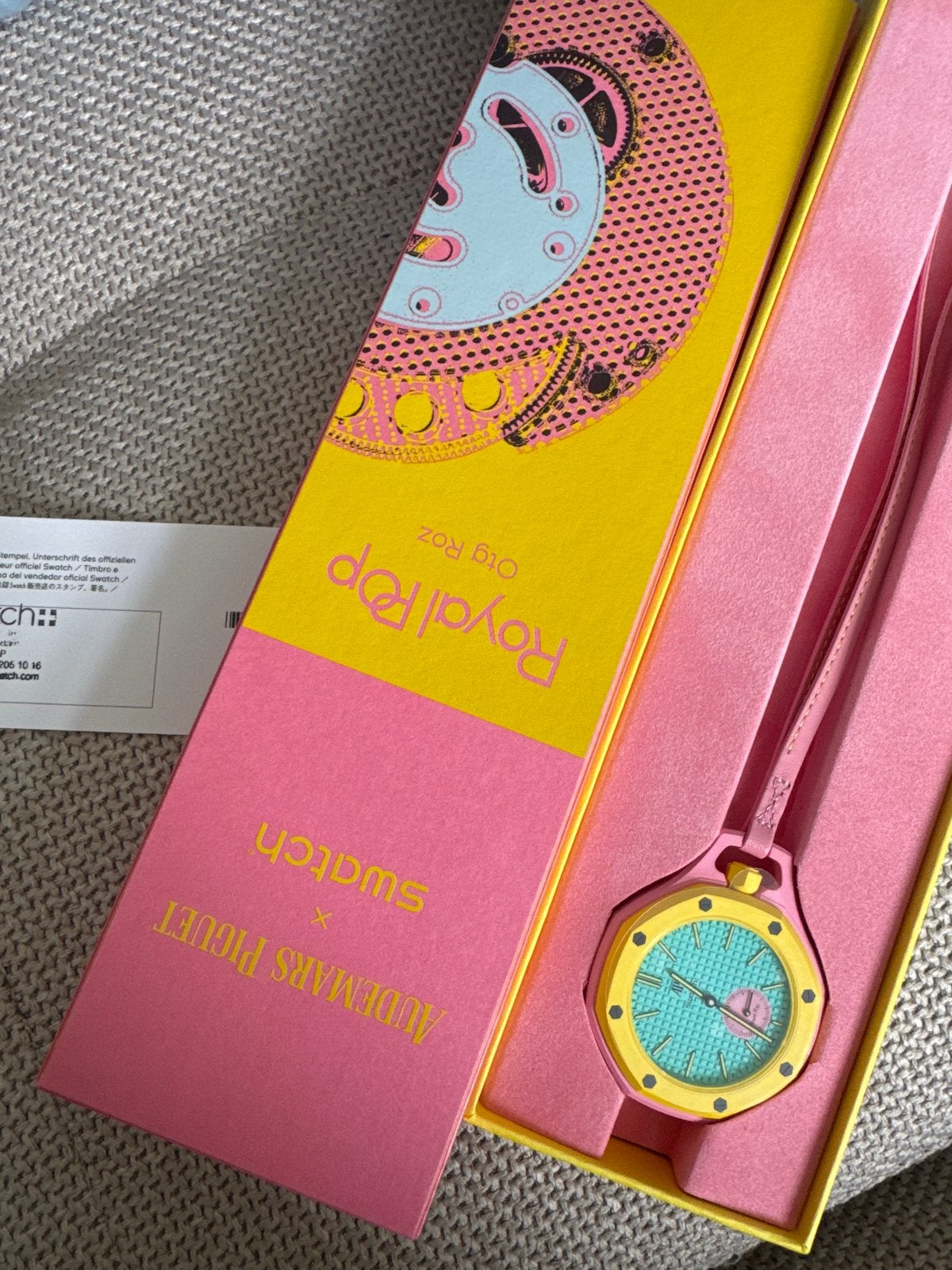 Audemars Piguet x Swatch Royal Pop - Ongedragen / Full Set, Leer, Swatch, Nieuw, Ophalen of Verzenden