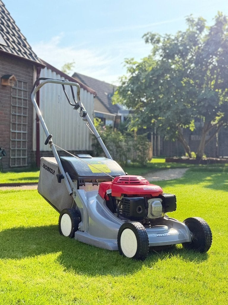 Honda HRB475 GXV140 Benzine Grasmaaier Zelfrijdend 47cm, Ophalen, Cirkelmaaier, Honda, Gebruikt