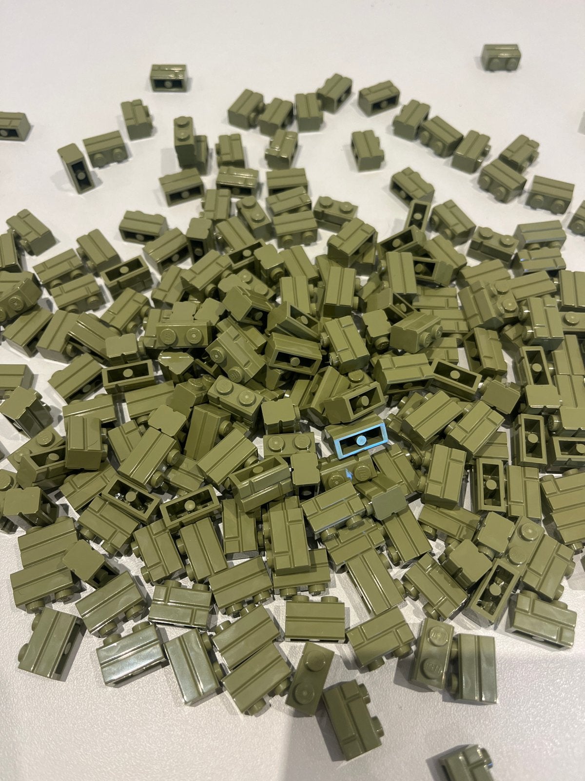 Lego steengroeve stenen olijfgroen 100 stuks nieuw, Ophalen of Verzenden, Nieuw, Losse stenen, Lego
