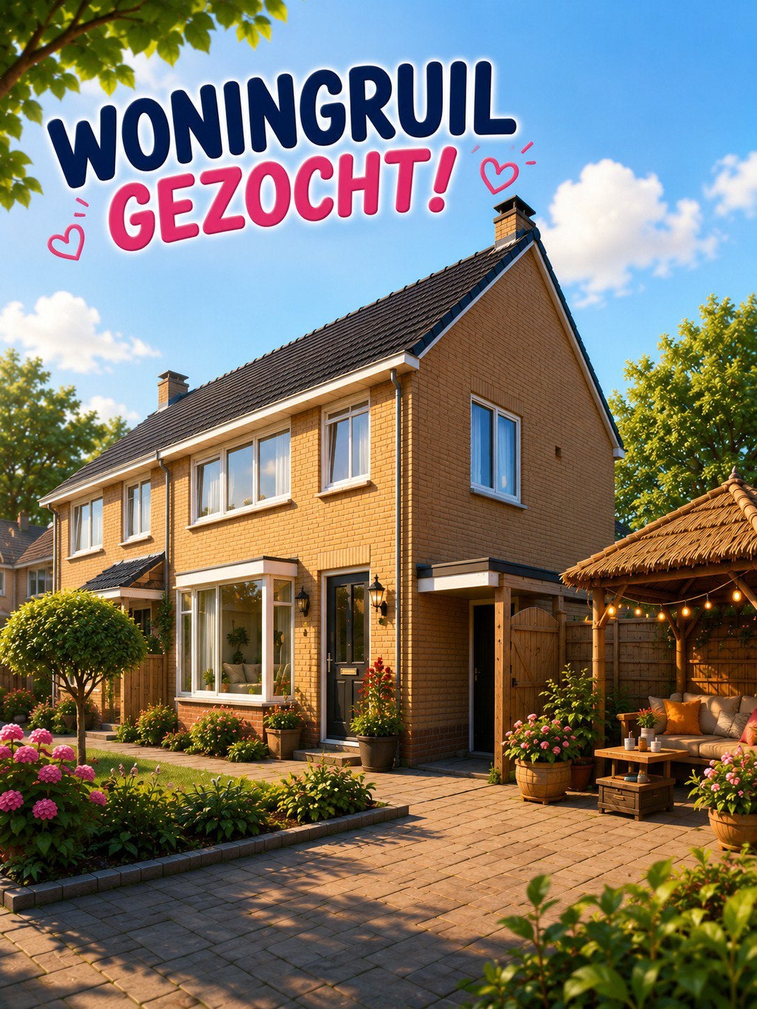 Woningruil gezocht – Hoekwoning in De Wiken (Drachten), Ophalen