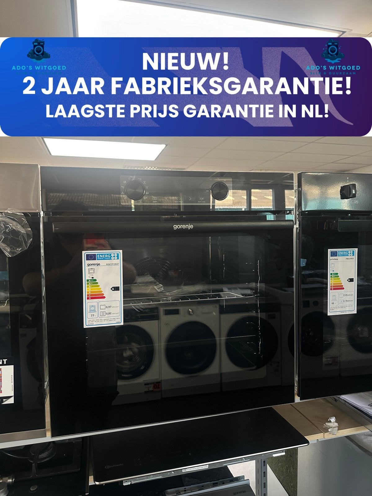 GORENJE 77L INBOUW OVEN 60CM AirFry SteamBake GentleClose, 45 tot 50 cm, Hete lucht, Info@adoswitgoed.nl, Kamerlingh Onnestraat 8, Wijchen