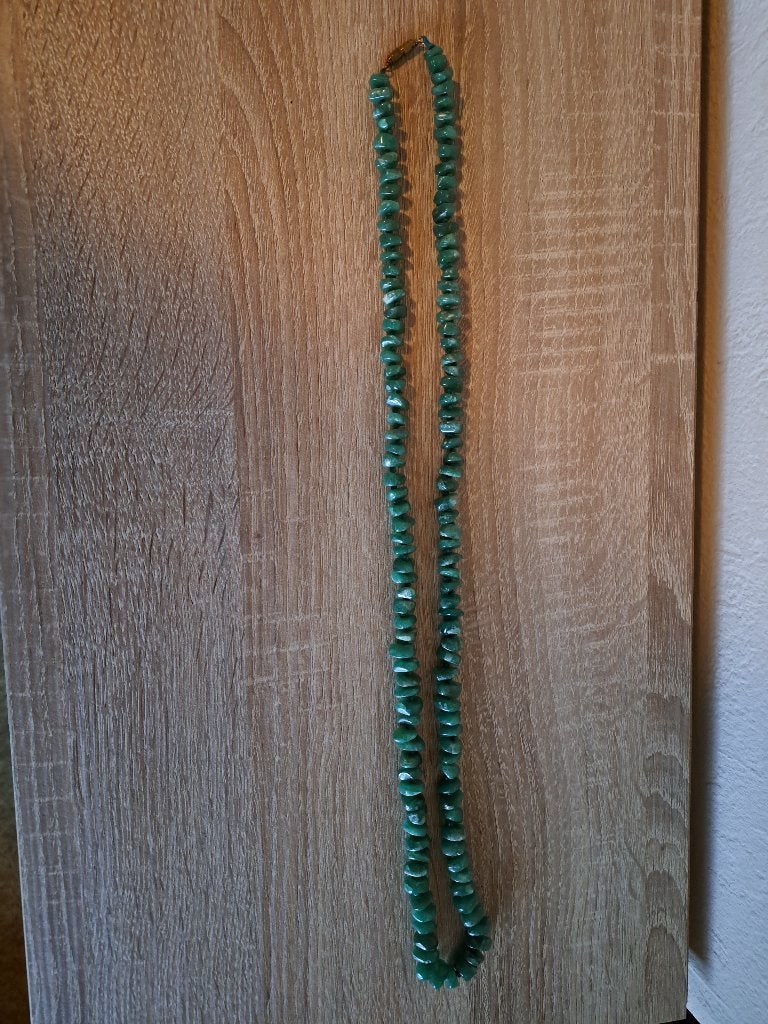 prachtige ketting met edelstenen z.g.a.n., Sieraden, Tassen en Uiterlijk, Kettingen, Ophalen of Verzenden, Nieuw, Steen of Mineraal