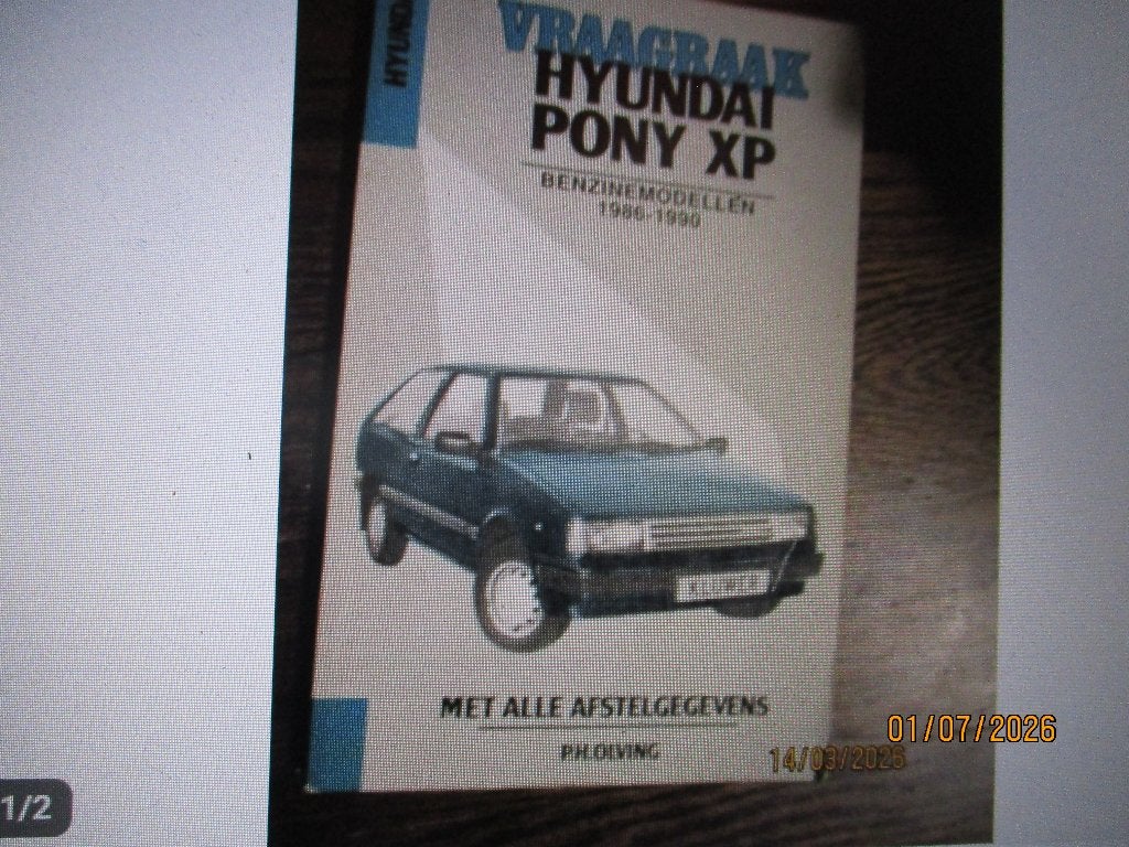 vraagbaak hyundai pony xp 1986-1990 H. Olving, Auto diversen, Handleidingen en Instructieboekjes, Ophalen of Verzenden
