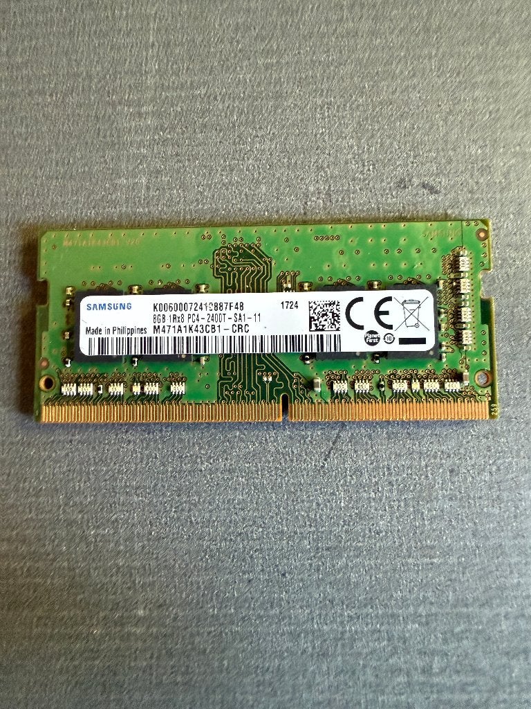 DDR4 8GB (1X8GB) PC4-19200S 1Rx8 Laptop Memory, Computers en Software, RAM geheugen, Ophalen, Gebruikt, DDR4, 8 GB