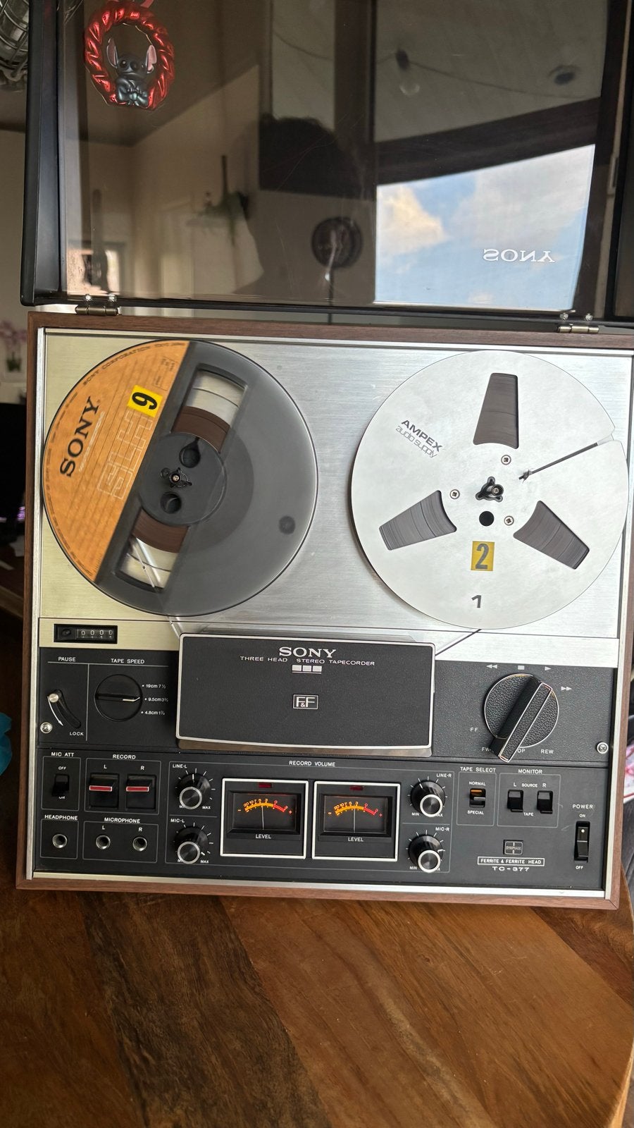 Sony TC-377 Bandrecorder met stofkap en banden, Ophalen, Bandrecorder, Met stofkap