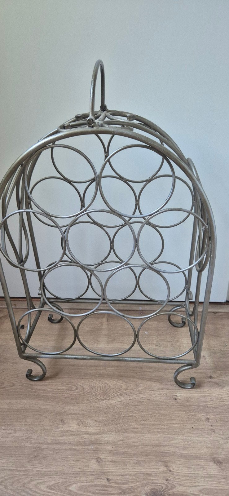 Stijlvol wijnrek voor 10 flessen - 32x47 cm, 5 tot 15 flessen, Ophalen of Verzenden, Zo goed als nieuw, Metaal