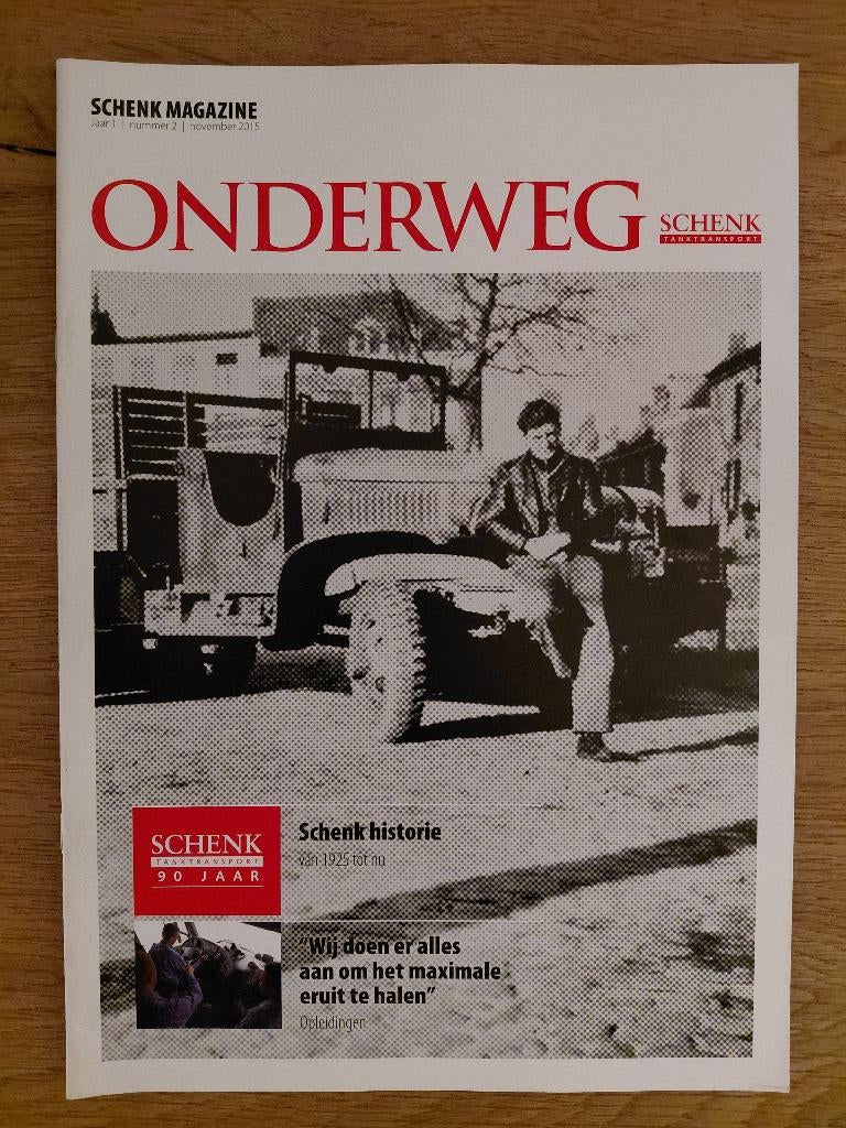 Schenk Tanktransport Magazine (nov. 2015) Schenk historie, Ophalen of Verzenden, Nieuw, Overige merken