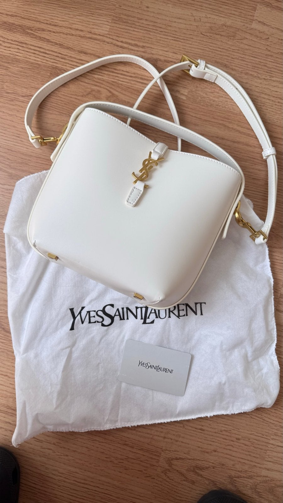 Stijlvolle Yves Saint Laurent tas - Zo goed als nieuw, Ophalen of Verzenden, Zo goed als nieuw, Wit, Handtas