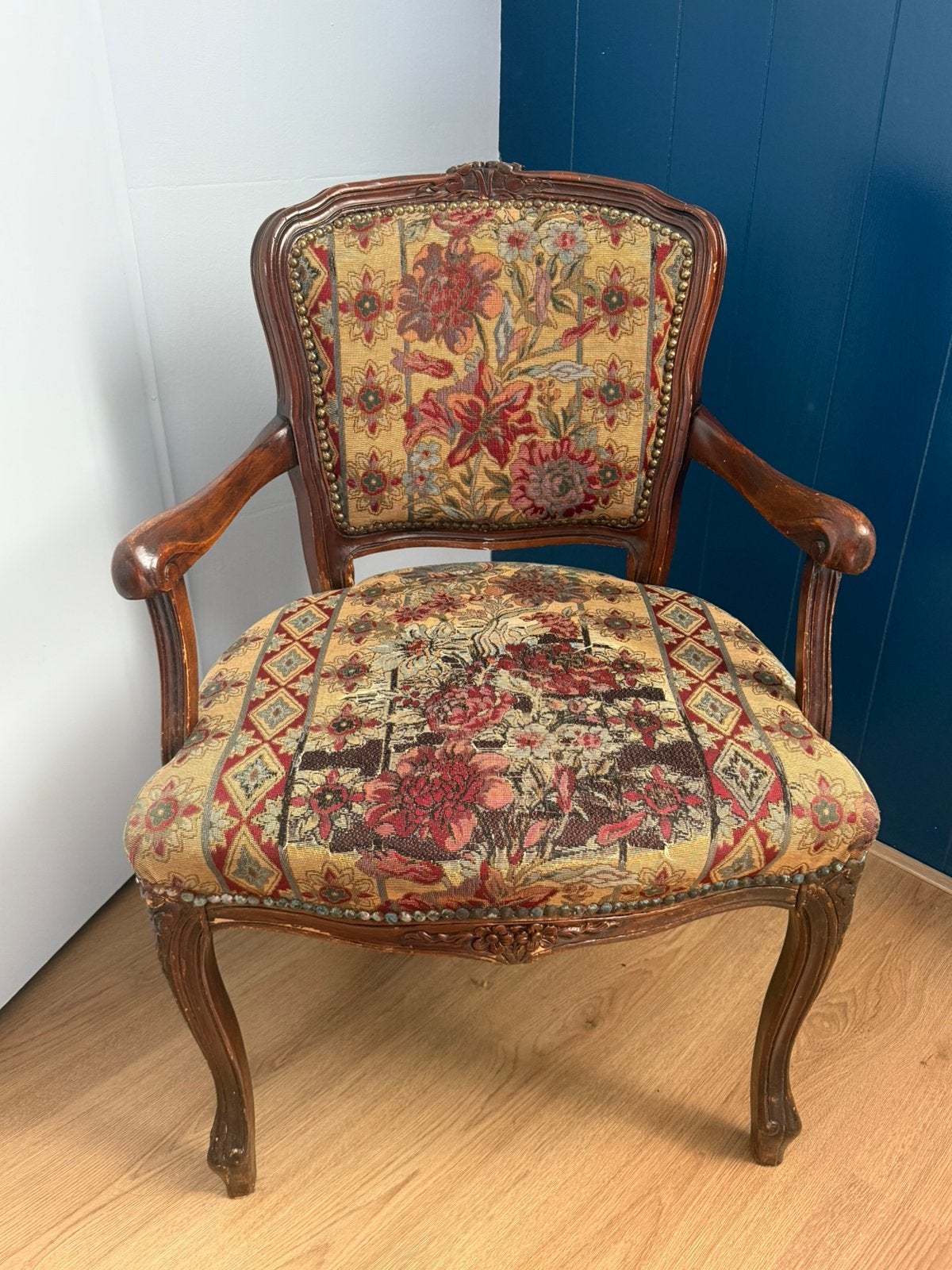 Antieke Louis XV Stijl Fauteuil/Antique armchair Louis XV, Antiek en Kunst, Antiek | Meubels | Stoelen en Banken, Ophalen