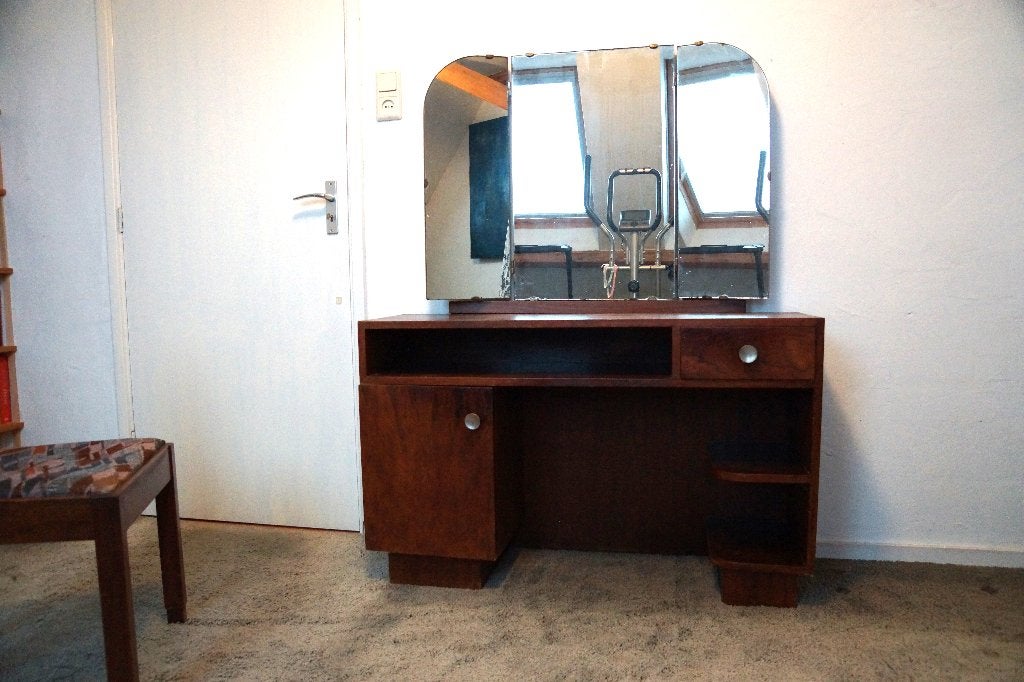 Pander kaptafel met bijbehorende stoel, Ophalen