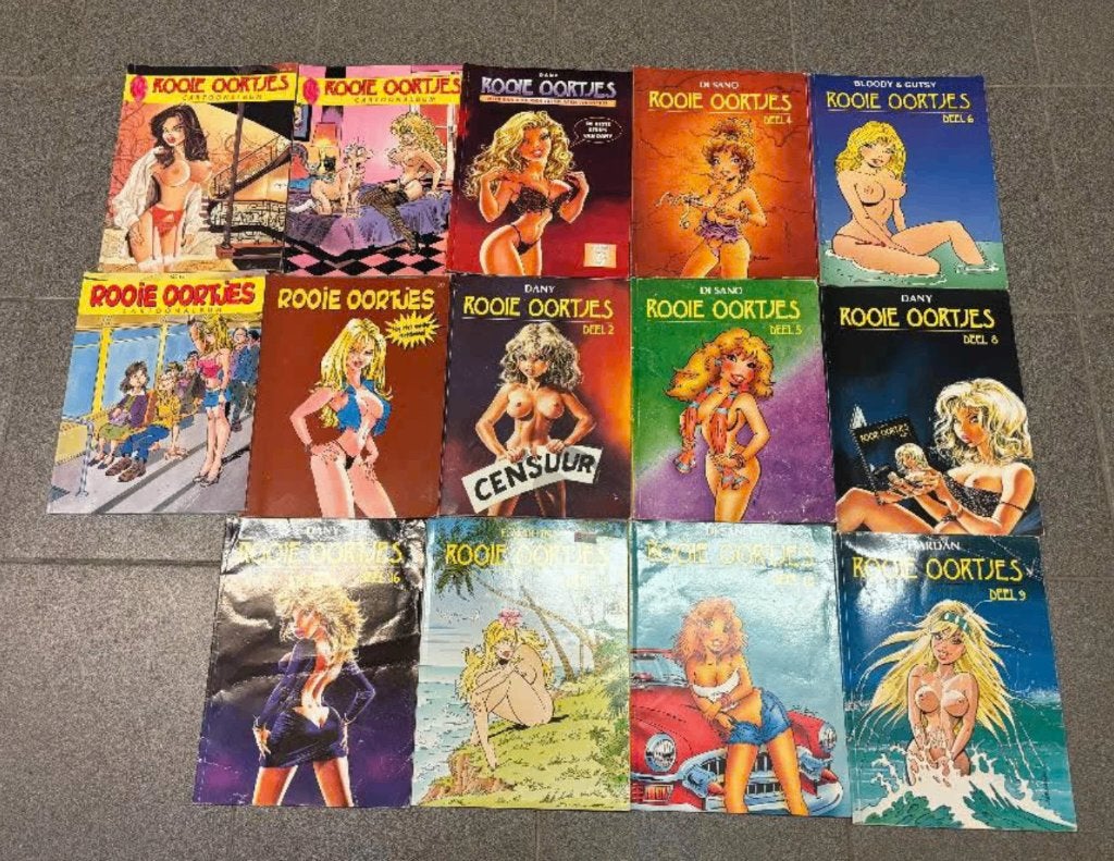 Diverse stripboeken van Rooie Oortjes, Boeken, Meerdere stripboeken, Ophalen of Verzenden, Zo goed als nieuw