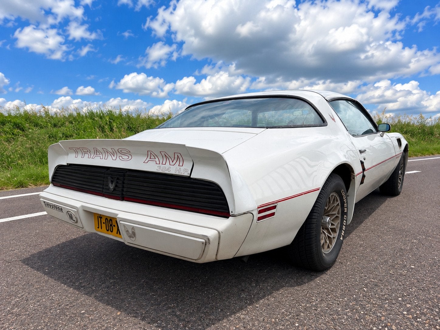 Pontiac Firebird TRANS AM 6.6 TA / TARGA / GEHEEL ORIGINEEL, Auto's, Automaat, Achterwielaandrijving, 8 cilinders, Wit