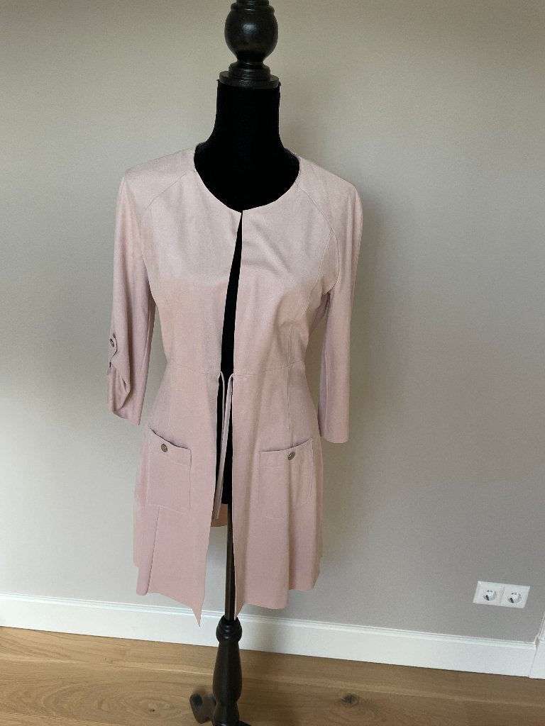 Lang colbert Rozes of Avalon maat S / 38 NIEUW, Ophalen, Nieuw, Jasje, Roze