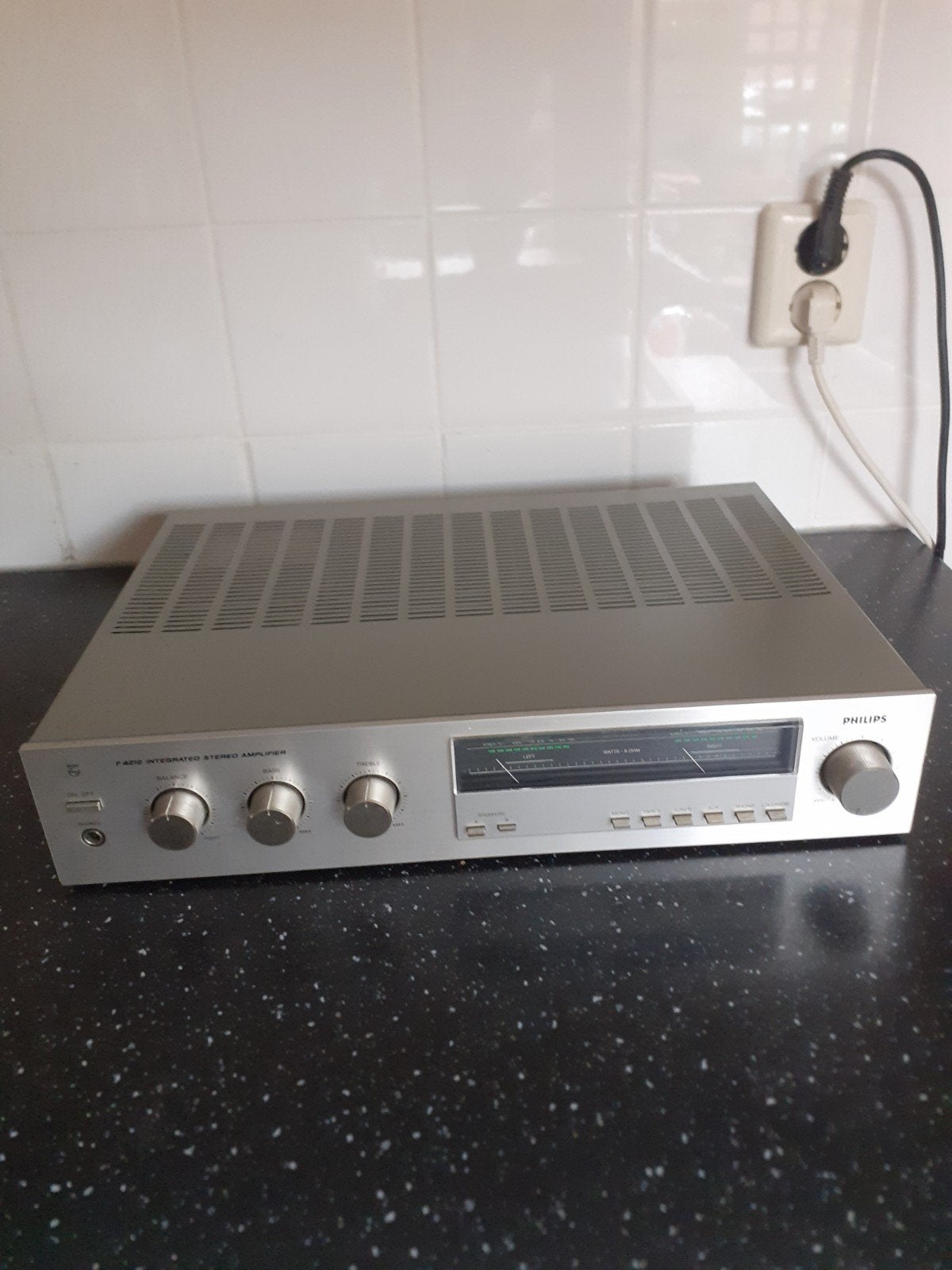 Philips F4212 Geïntegreerde Stereo Versterker, Overige merken, Gebruikt, Ophalen of Verzenden, Minder dan 60 watt