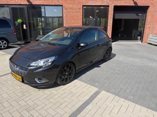 Opel Corsa 1.6 Turbo OPC 207pk 3d 2016 Zwart, Auto's, Euro 5, Zwart, Leder en Stof, Zwart