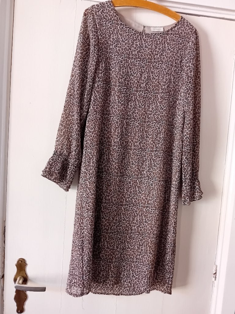 jurk, Maat 38/40 (M), Bruin, Ophalen of Verzenden, Knielengte