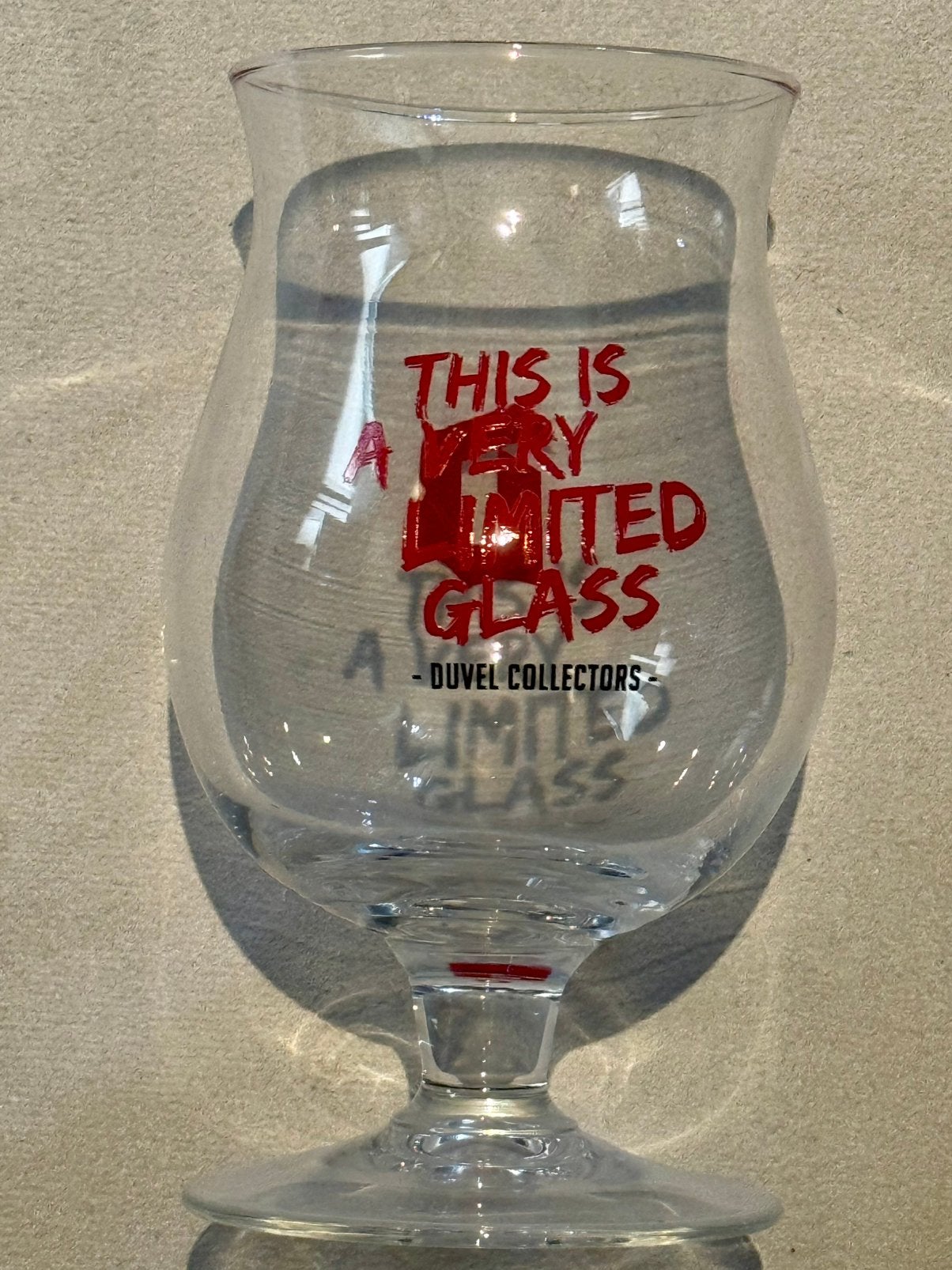 Duvel - ‘This is a very limited glass’, Ophalen of Verzenden, Nieuw, Glas of Glazen, Duvel