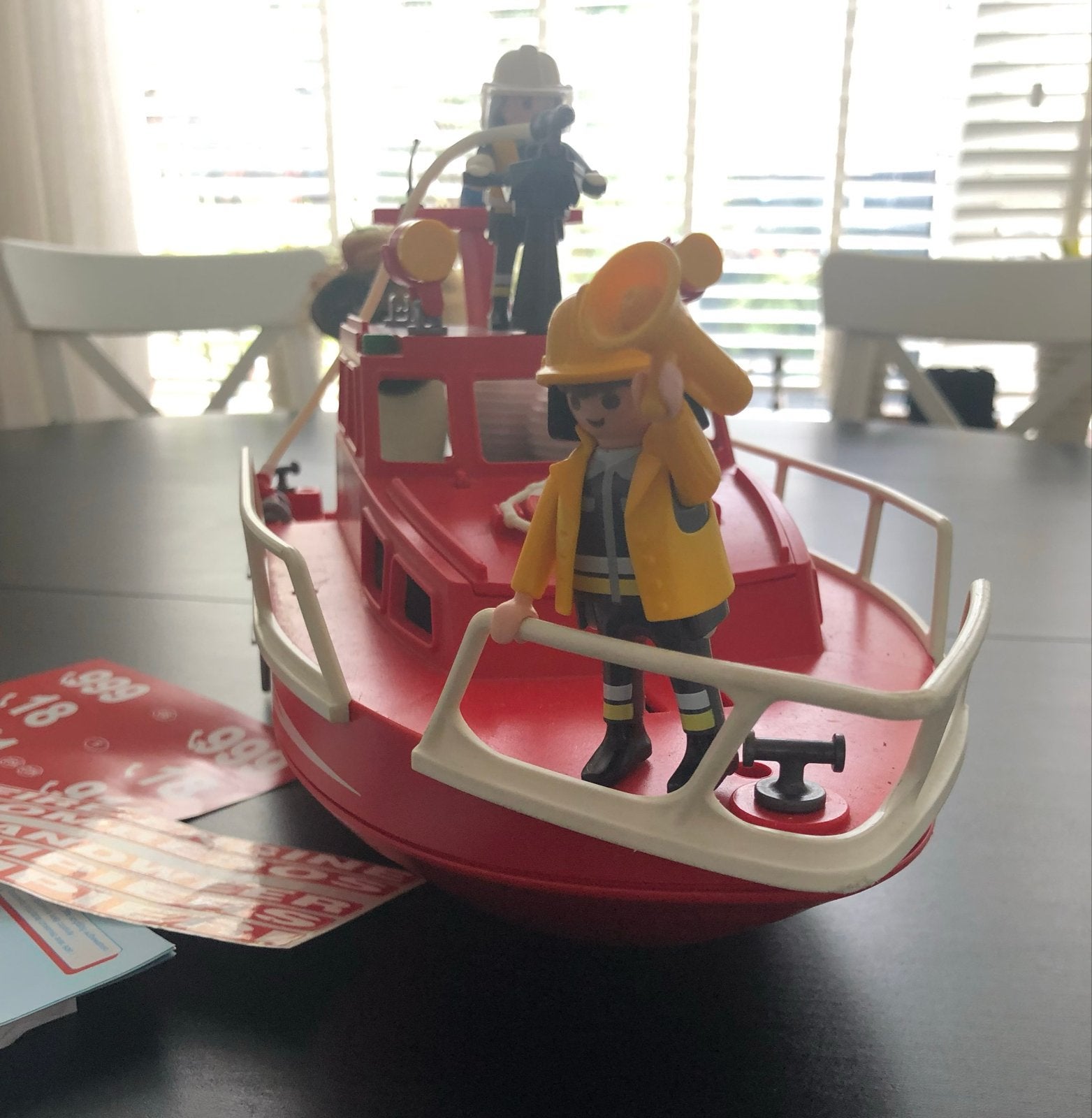 Playmobil Brandweerboot - Compleet, Ophalen of Verzenden, Zo goed als nieuw, Jongen of Meisje