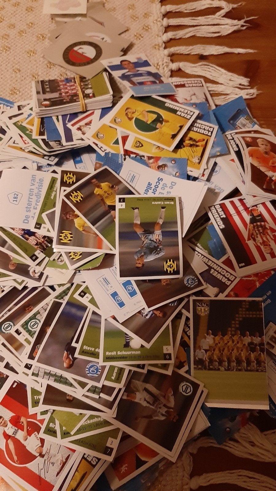 Verzameling voetbalplaatjes -siske en wiske, Ophalen, Zo goed als nieuw, Ajax, Poster, Plaatje of Sticker