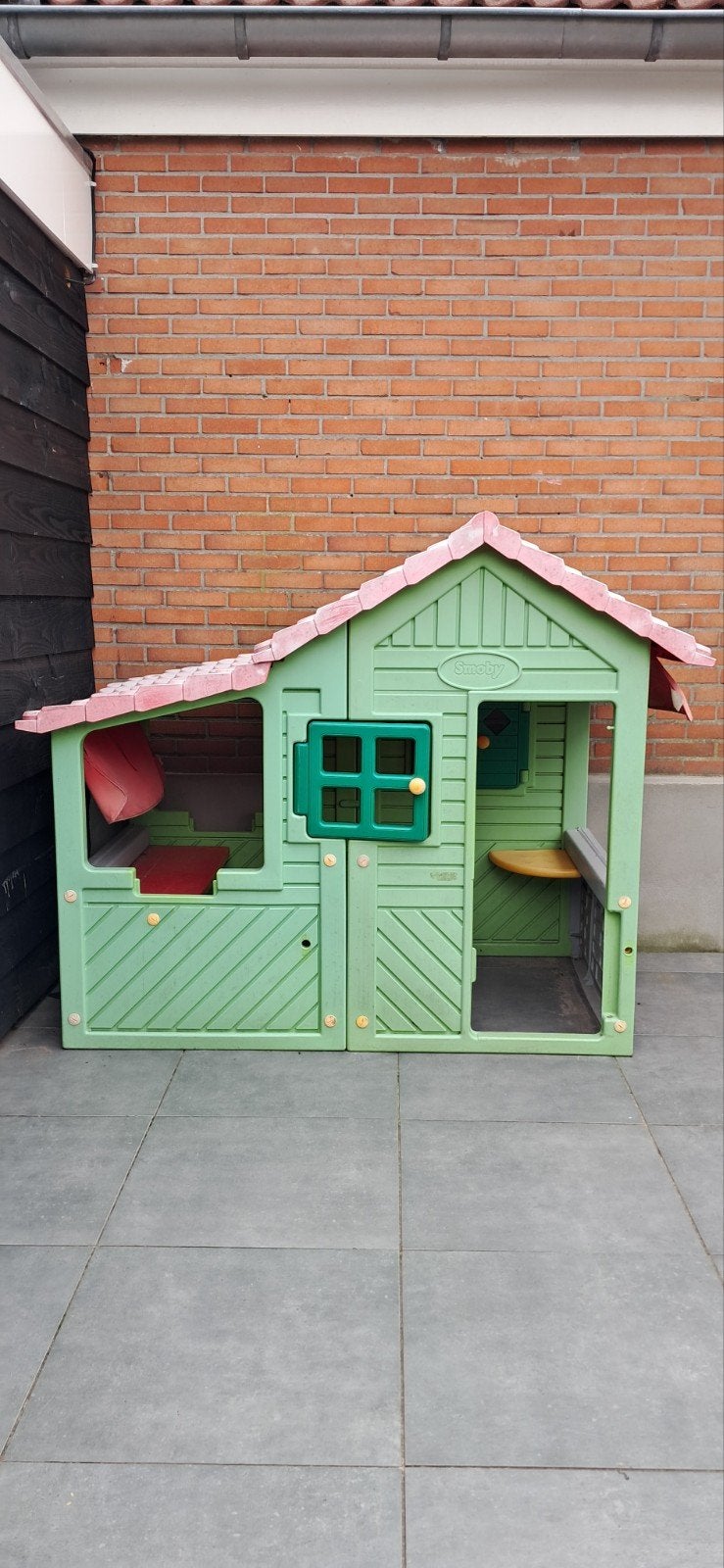 Smoby Speelhuisje voor Kinderen - Groen/Rood, Ophalen, Gebruikt, Kunststof