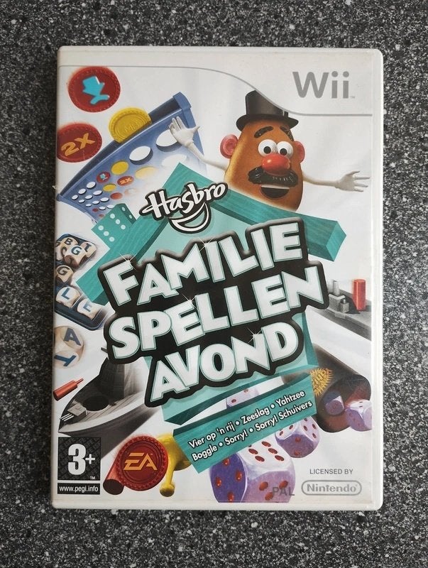 Hasbro Familie Spellen Avond, Spelcomputers en Games, Games | Nintendo Wii, Puzzel en Educatief, Verzenden, 1 speler, Zo goed als nieuw