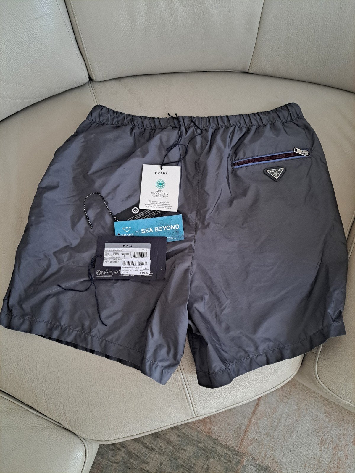 Prada zwembroek (L) origineel, Kleding | Heren, Maat 52/54 (L), Ophalen of Verzenden, Prada, Zwemshort