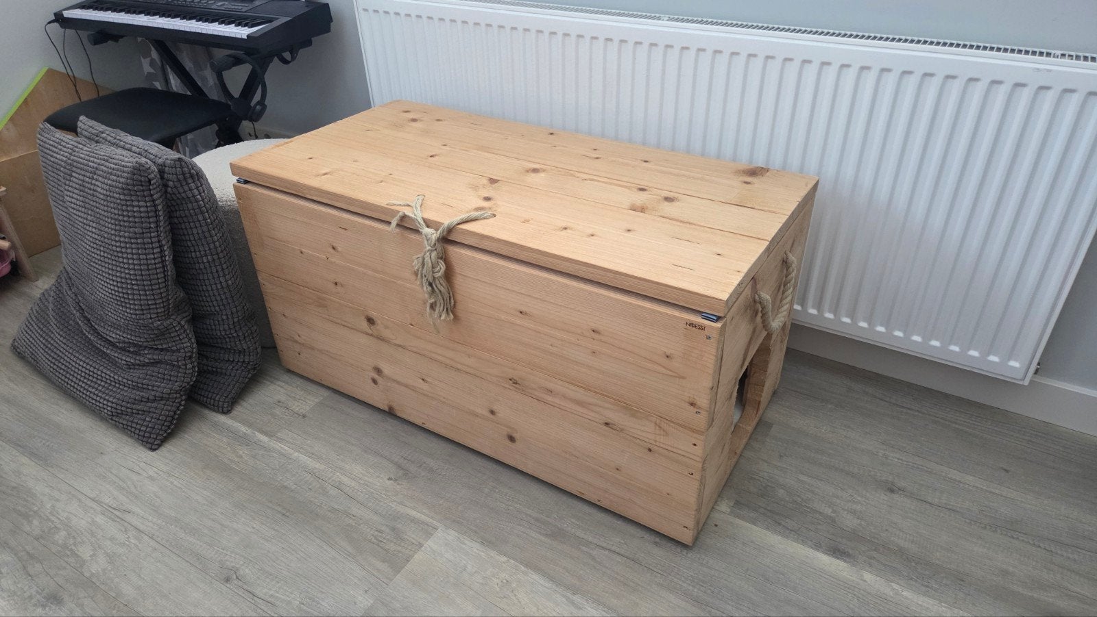 Houten speelgoedkist (100x50x51) - Kattenbak ombouw, Ophalen, 50 – 75, Gebruikt, 50 tot 100 cm