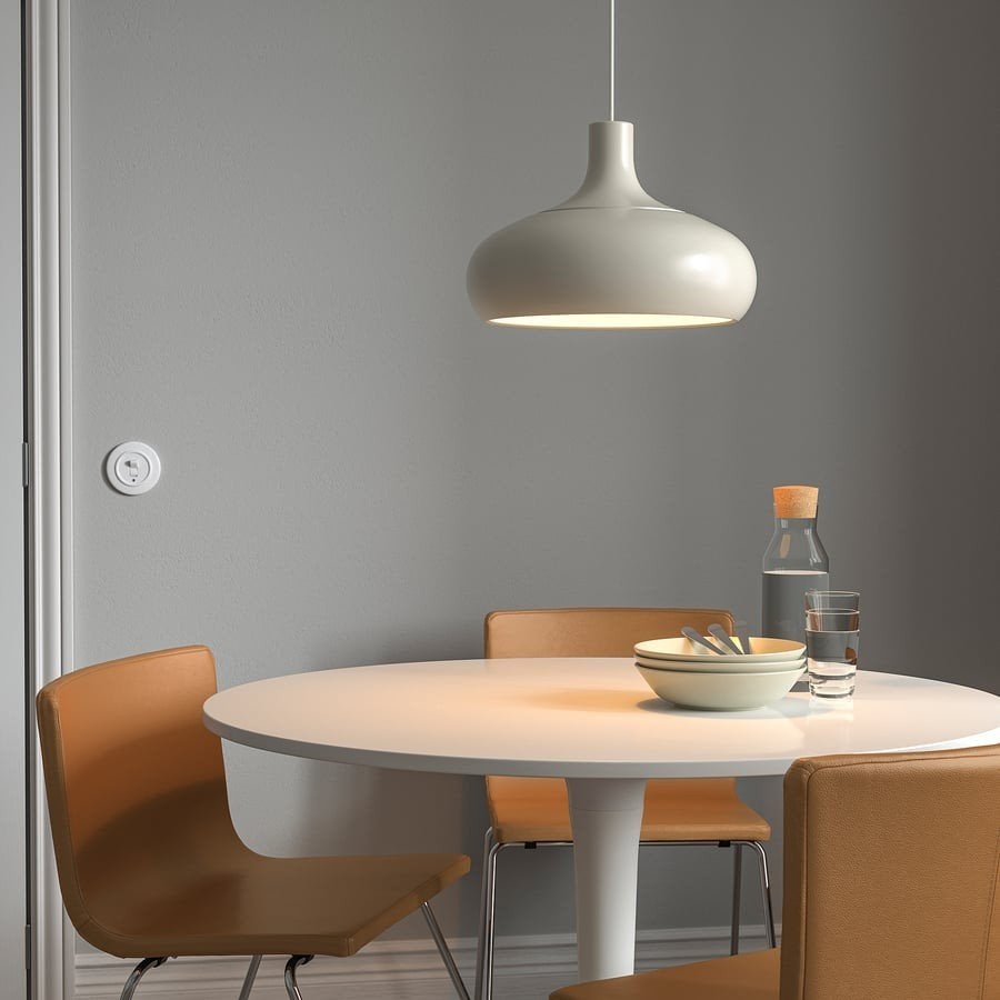 IKEA Vaxjö lamp - tafellamp, Ophalen, Beige, IKEA, Zo goed als nieuw