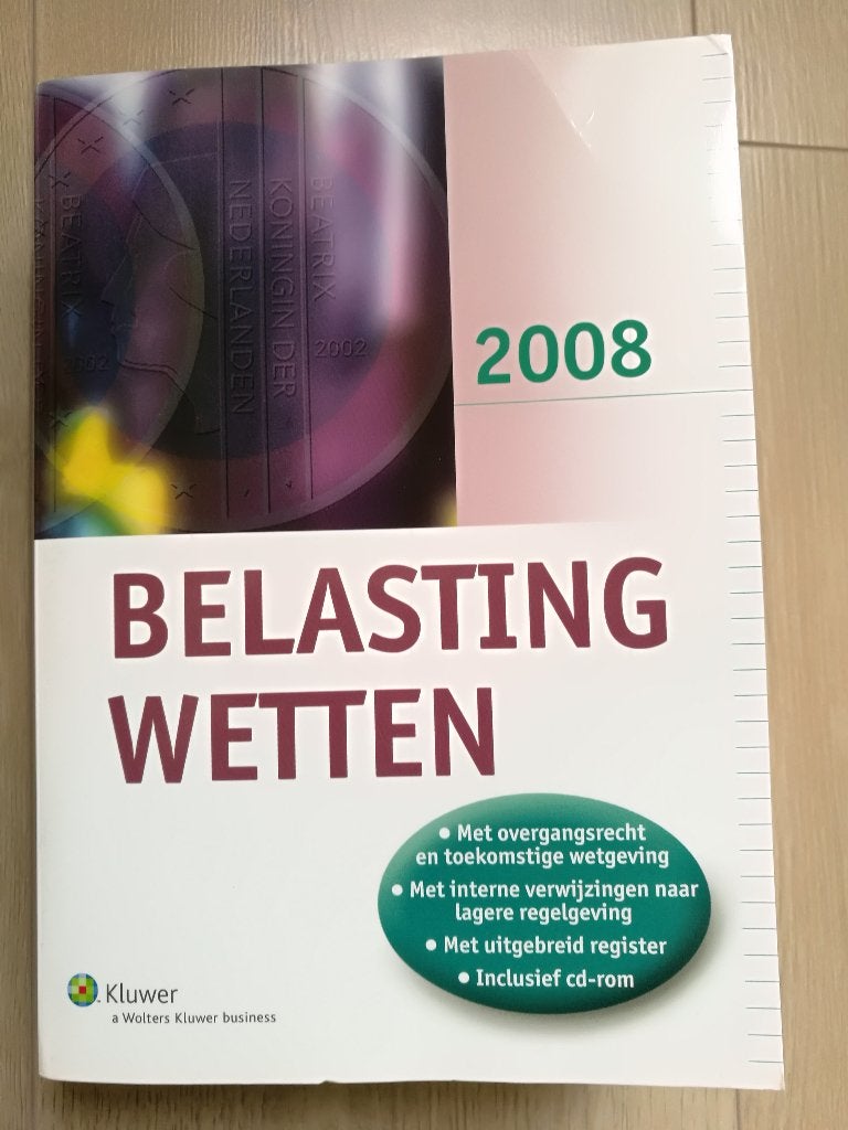 Kluwer Belastingwetten 2008, Boeken, Ophalen of Verzenden, Beta, Zo goed als nieuw, HBO