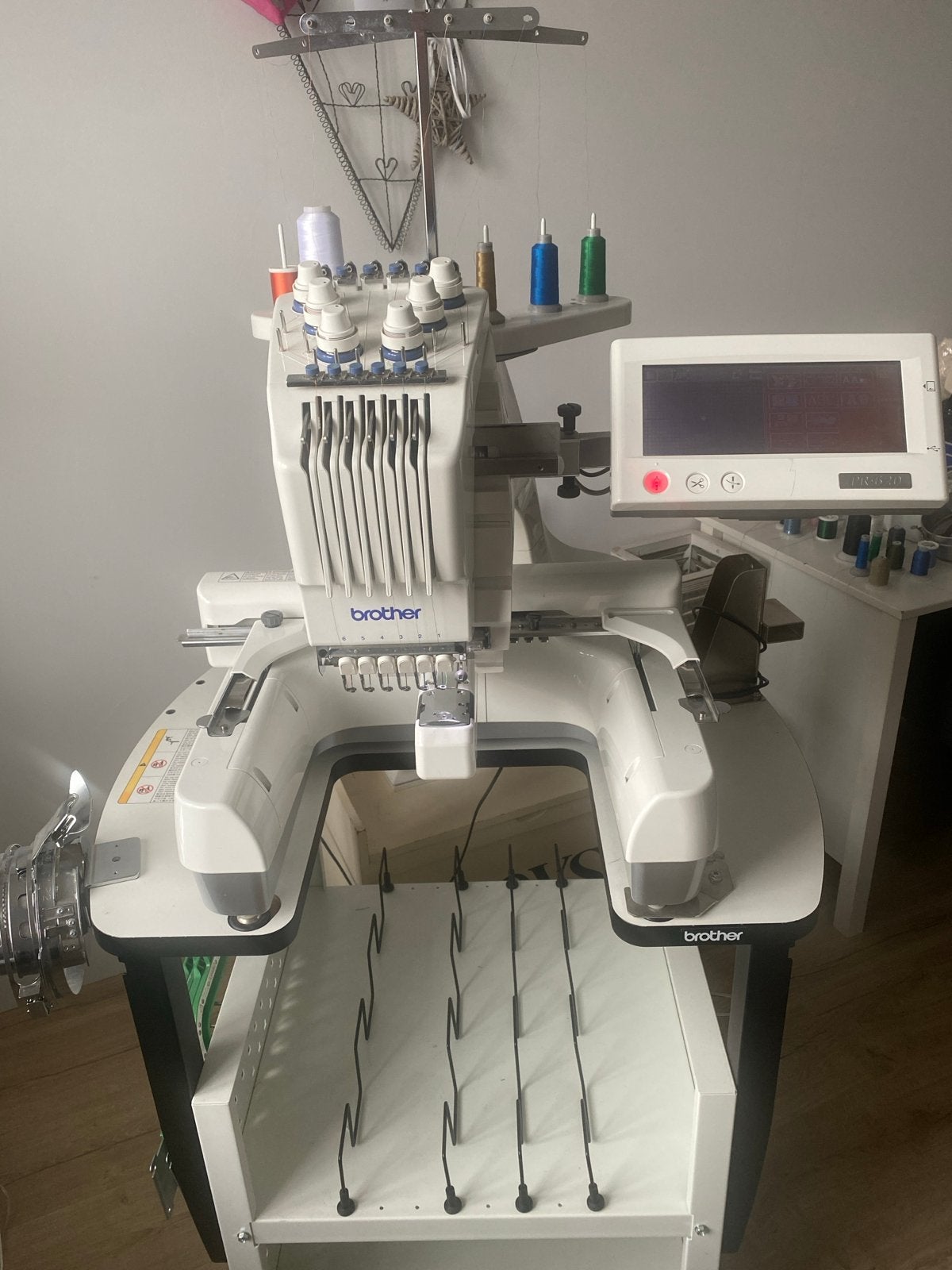 Brother PR-620 borduurmachine met accessoires, Ophalen, Industrieel, Brother, Naaimachine