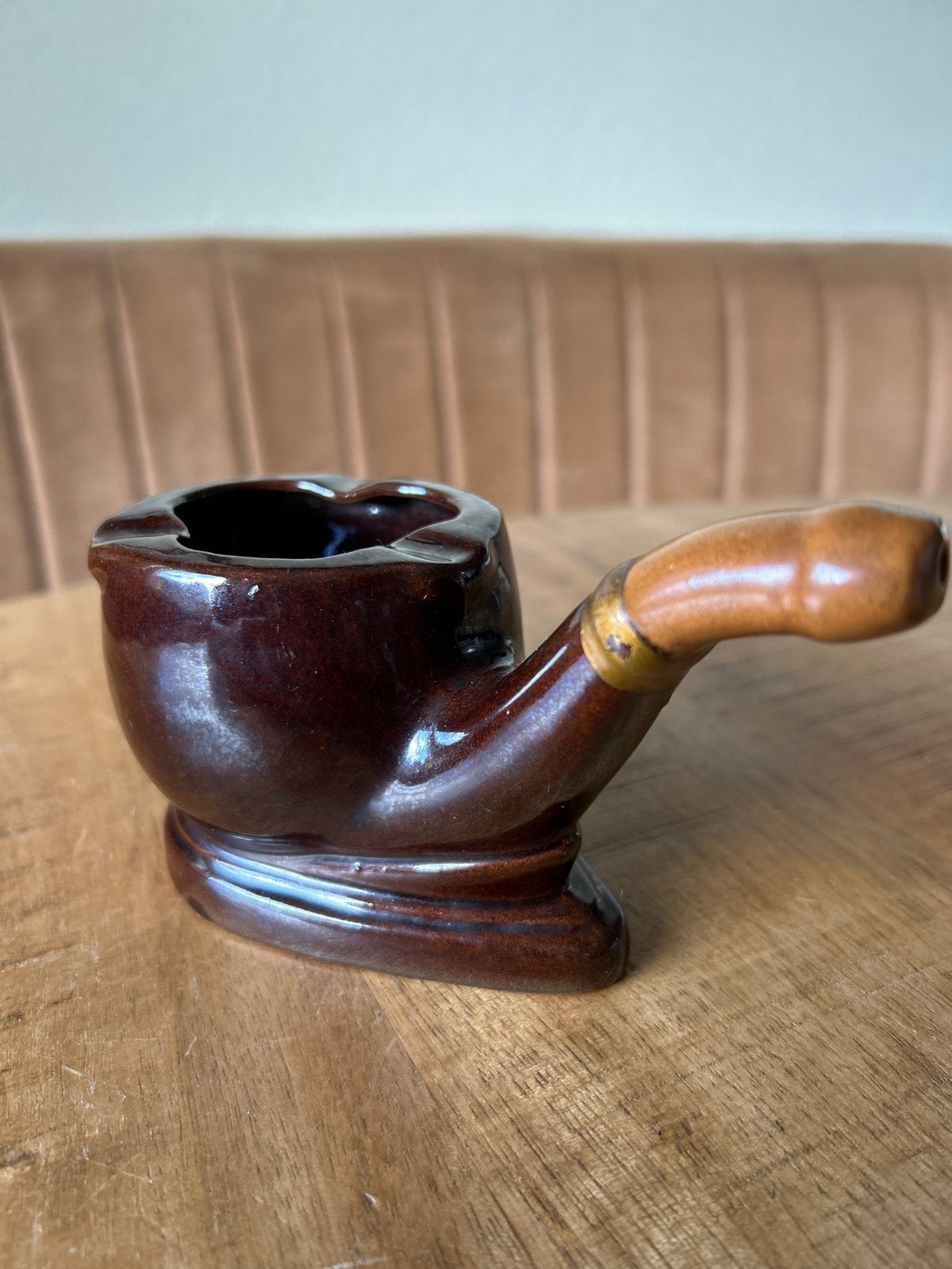 Vintage Pijp Asbak Souvenir Blankenberge, Ophalen of Verzenden, Zo goed als nieuw, Asbak