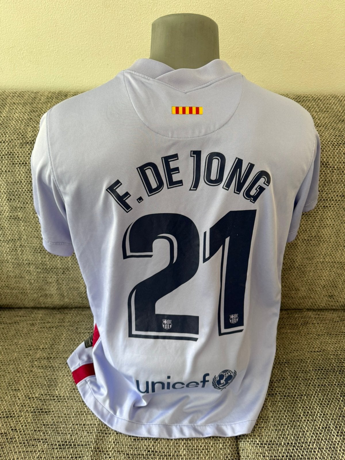 FC Barcelona voetbalshirt - Barca uitshirt - Frenkie de Jong, Ophalen of Verzenden, Gebruikt, Buitenlandse clubs, Shirt