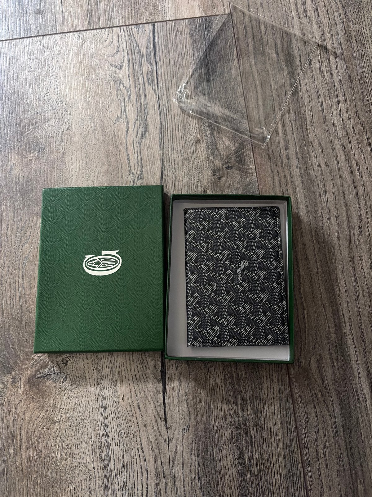 Goyard Paspoorthouder - Zwart/Grijs, Overige merken, Zwart, Ophalen of Verzenden, Zo goed als nieuw